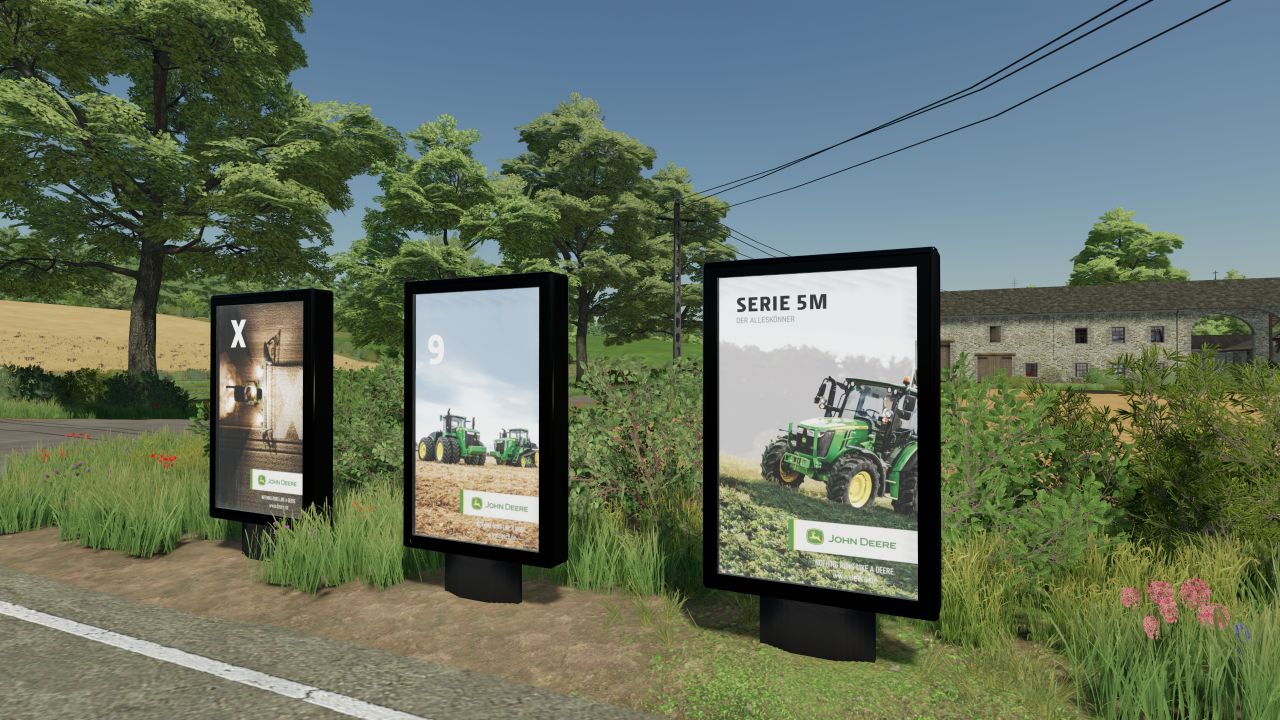 Vitrines publicitaires John Deere 23 I