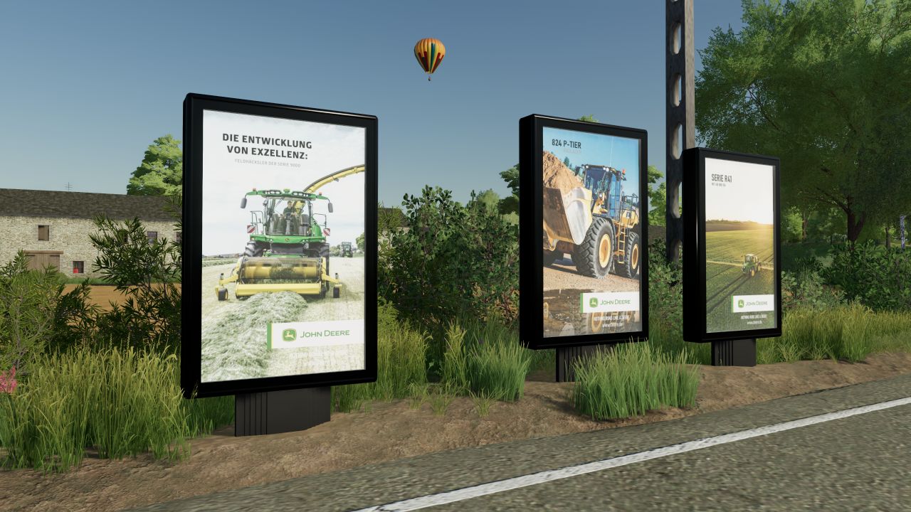 Vitrines publicitaires John Deere 23 II