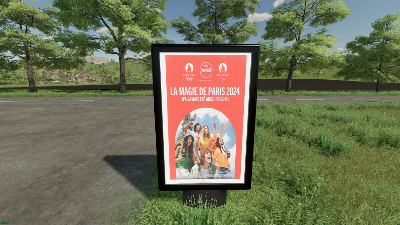 Werbetafel - Sponsor J.O PARIS 2024