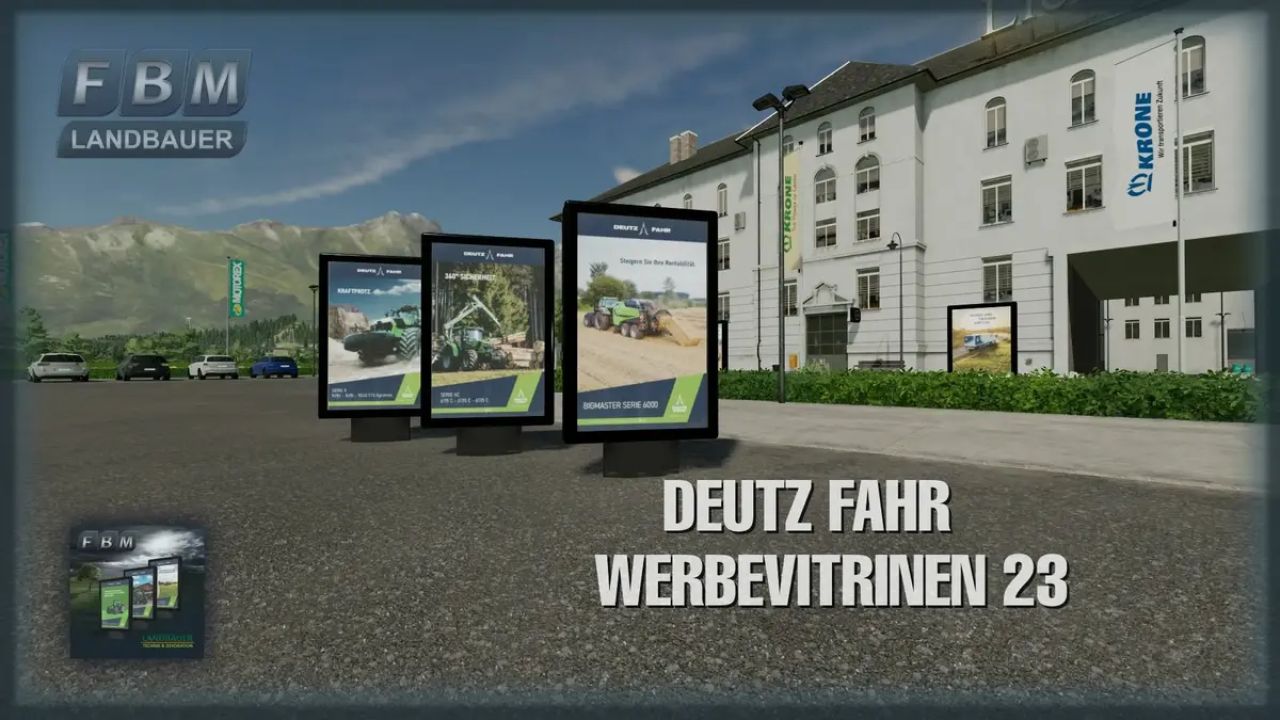 Vitrine Publicitaire Deutz Fahr 23