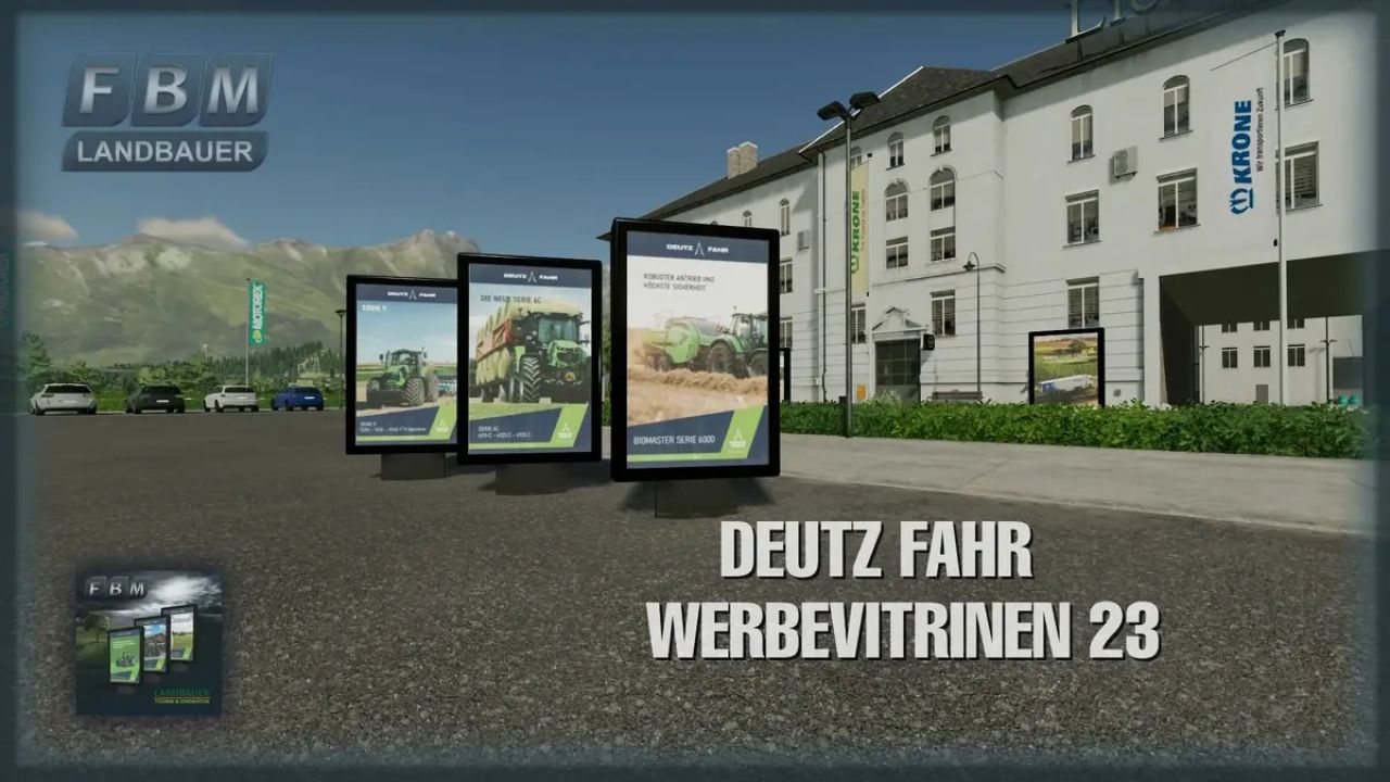 Vitrine publicitária Deutz Fahr 23