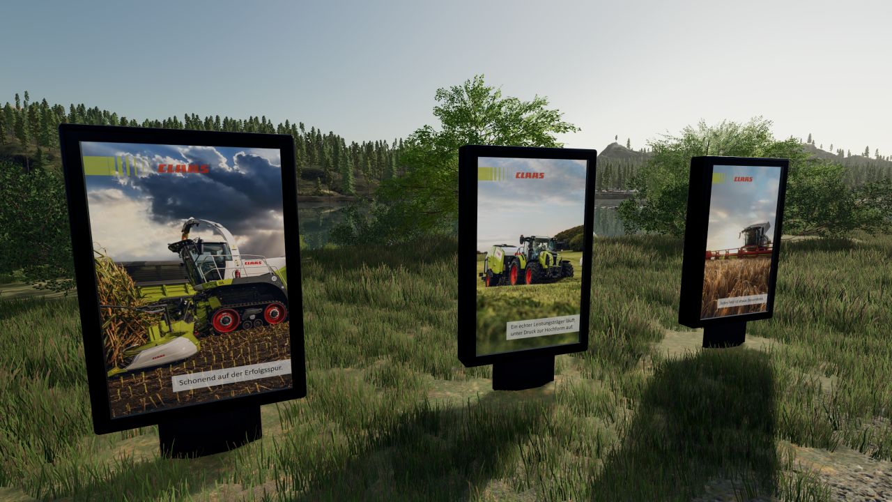 Vitrines publicitaires 23 Claas