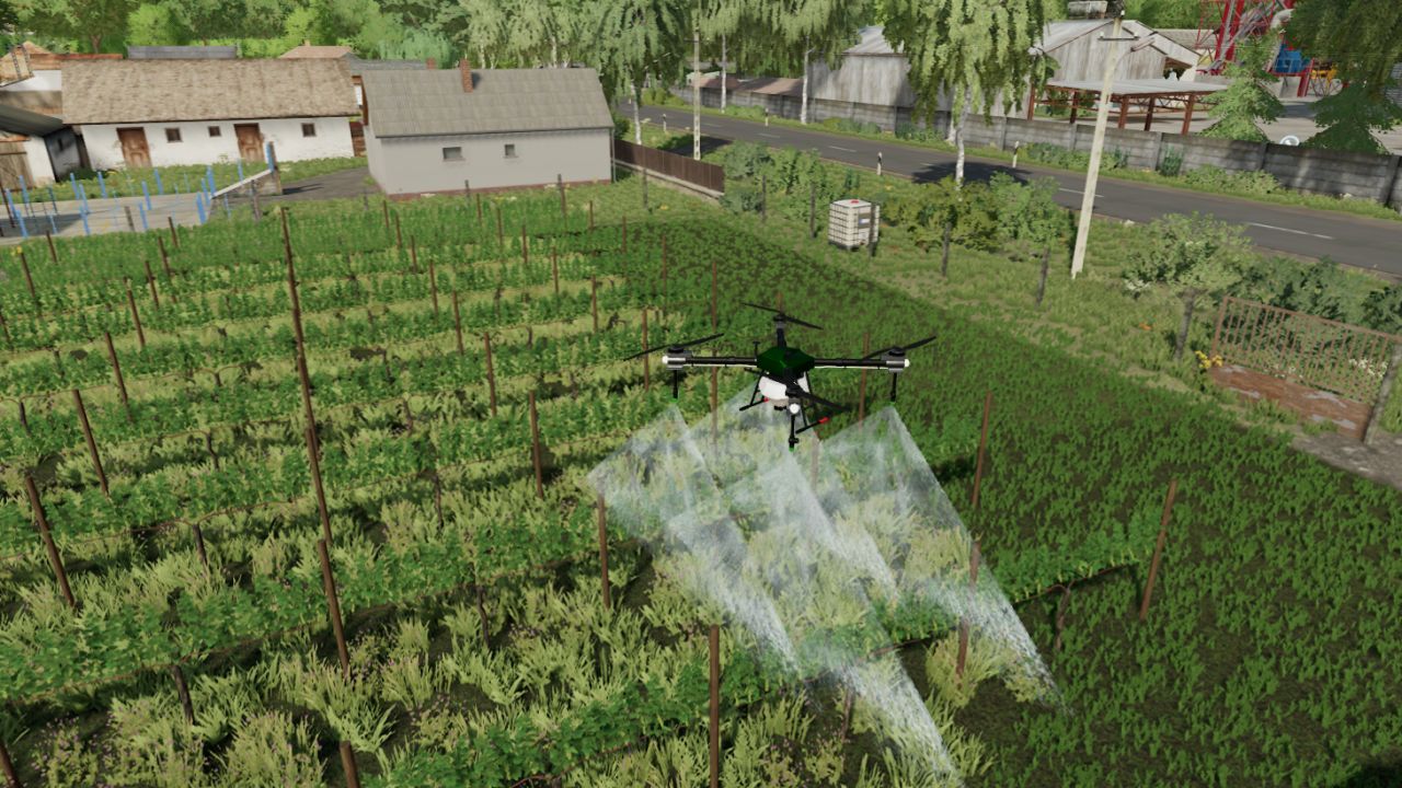 Agricultural drone for viticulture