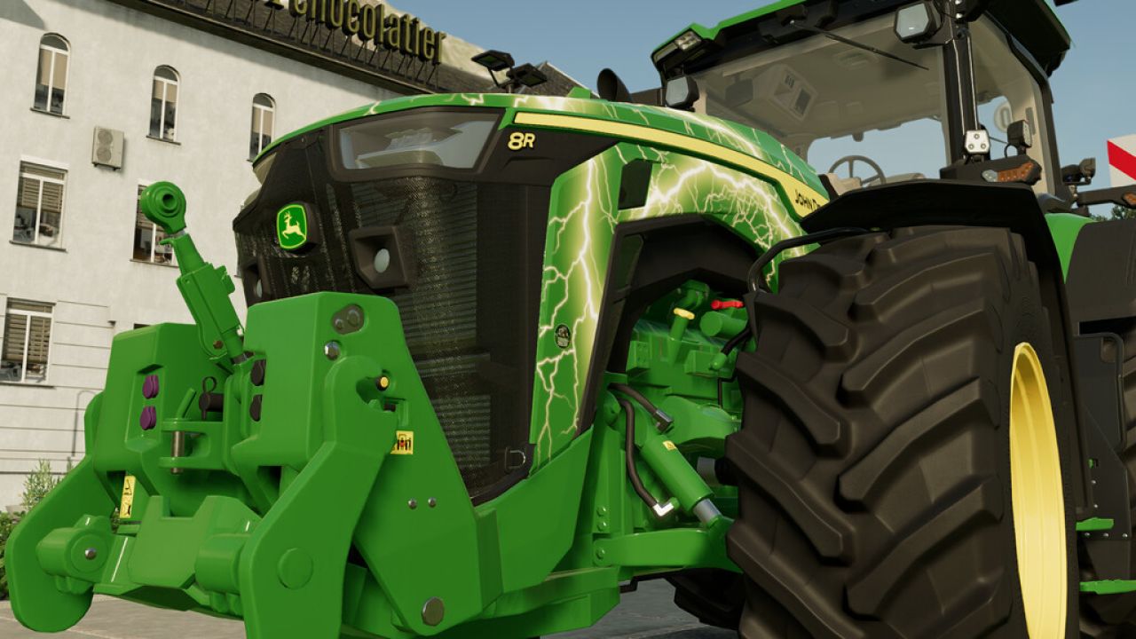 Naklejka z błyskawicą Agritechnica 8R (Prefab)