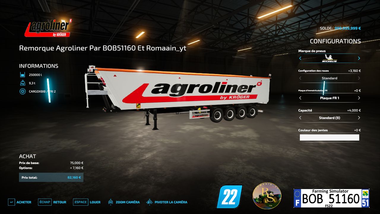 Remorque Agroliner