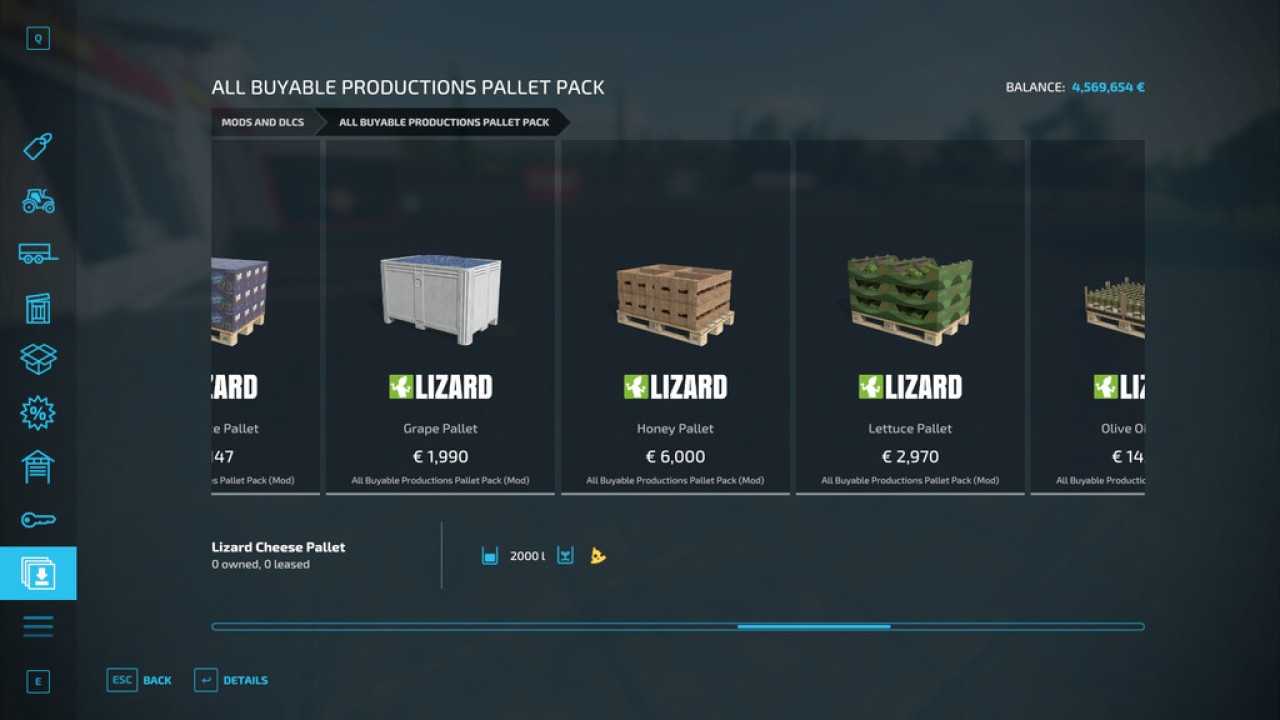 All Buyable Productions Pallet Pack