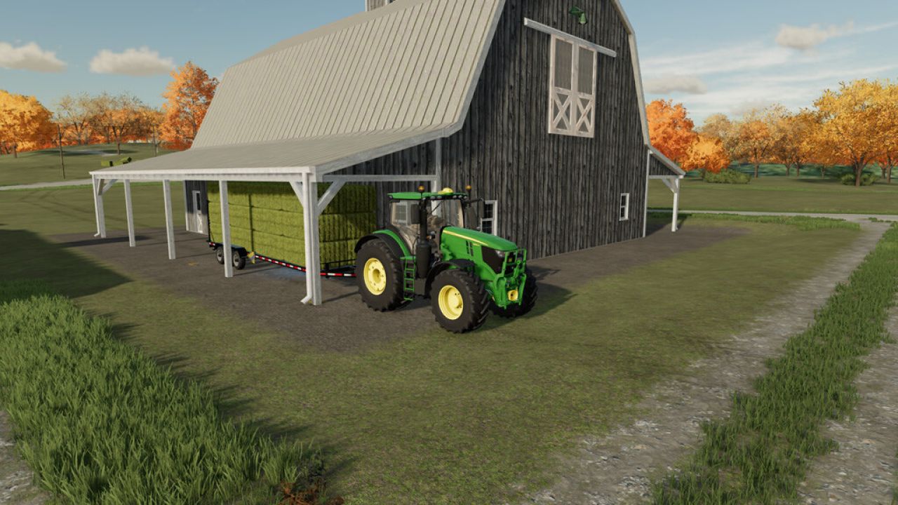American Barn With Bale Storage