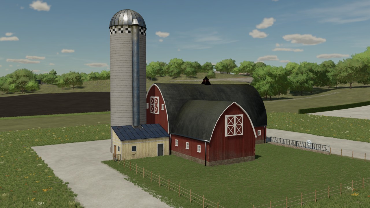 American cow barn