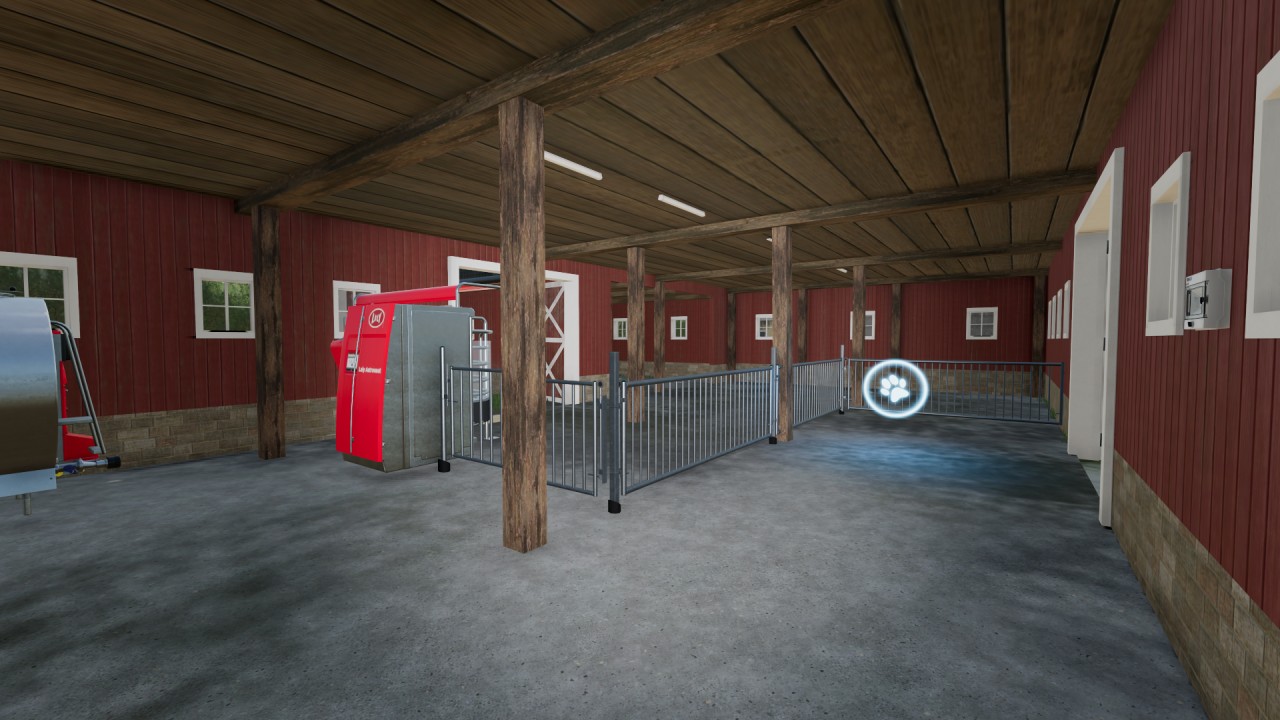 American cow barn