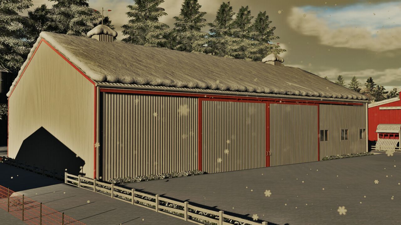 American Garage With Workshop