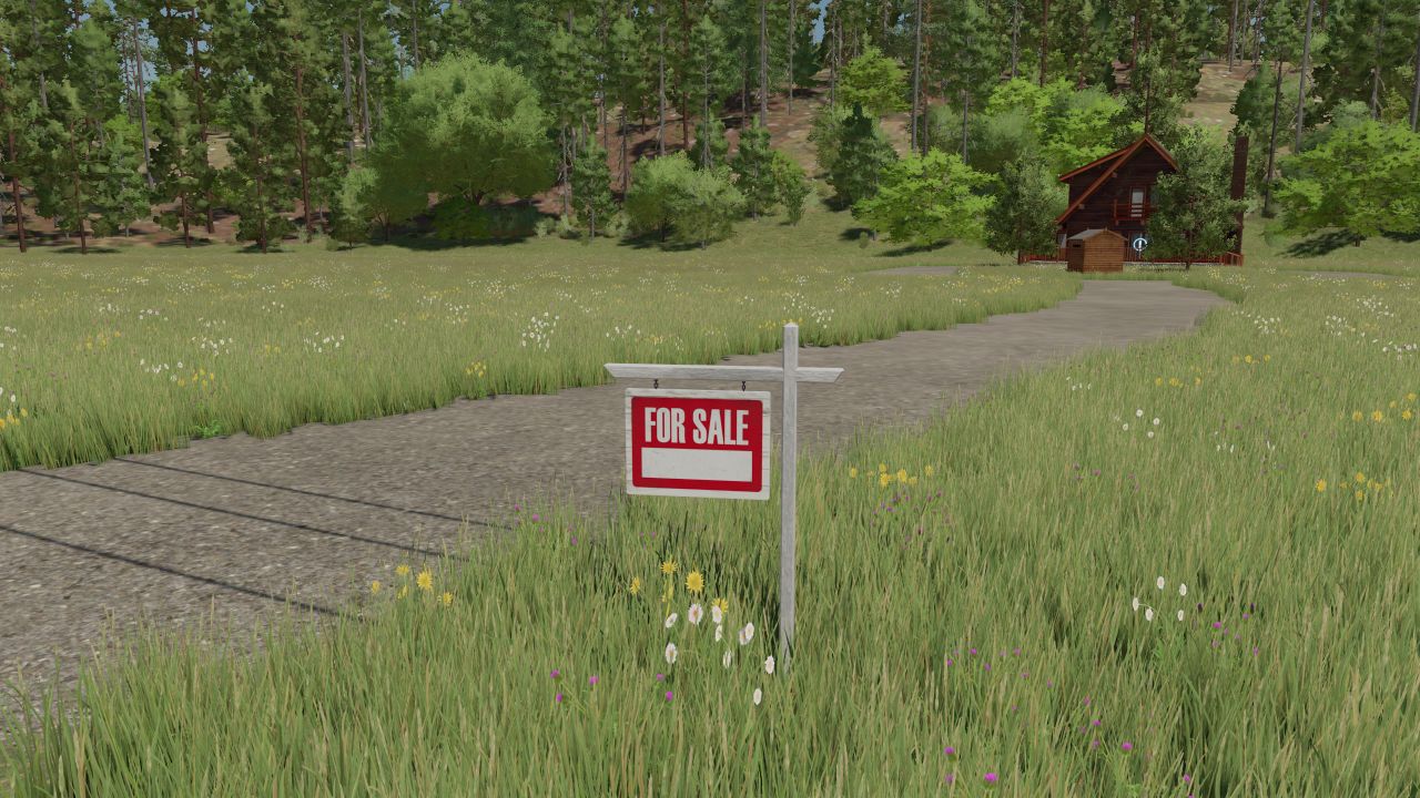 American real estate sale sign