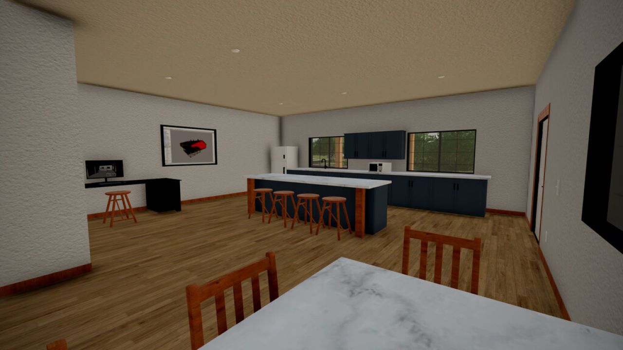 American Shed With Lounge
