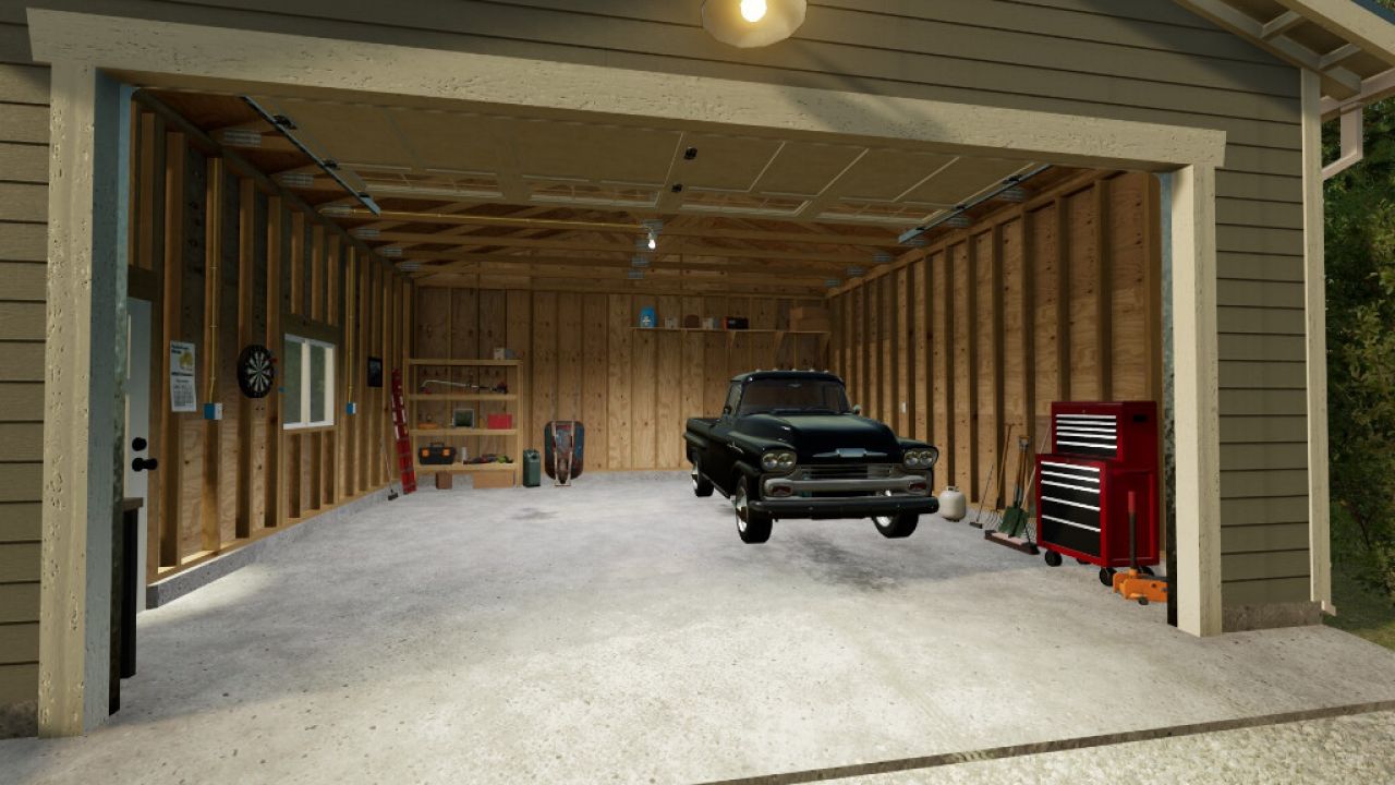 Garagem americana para dois carros
