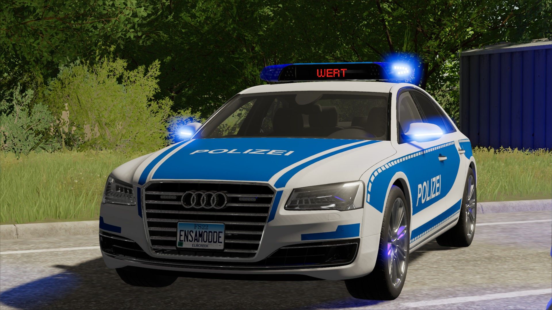 Audi A8 D4 2015 police support vehicle