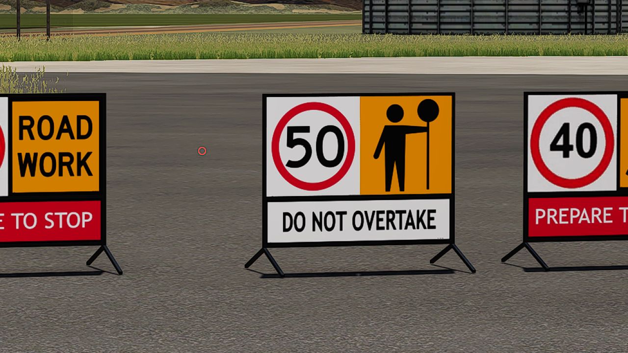Australian Road Work Sign Pack