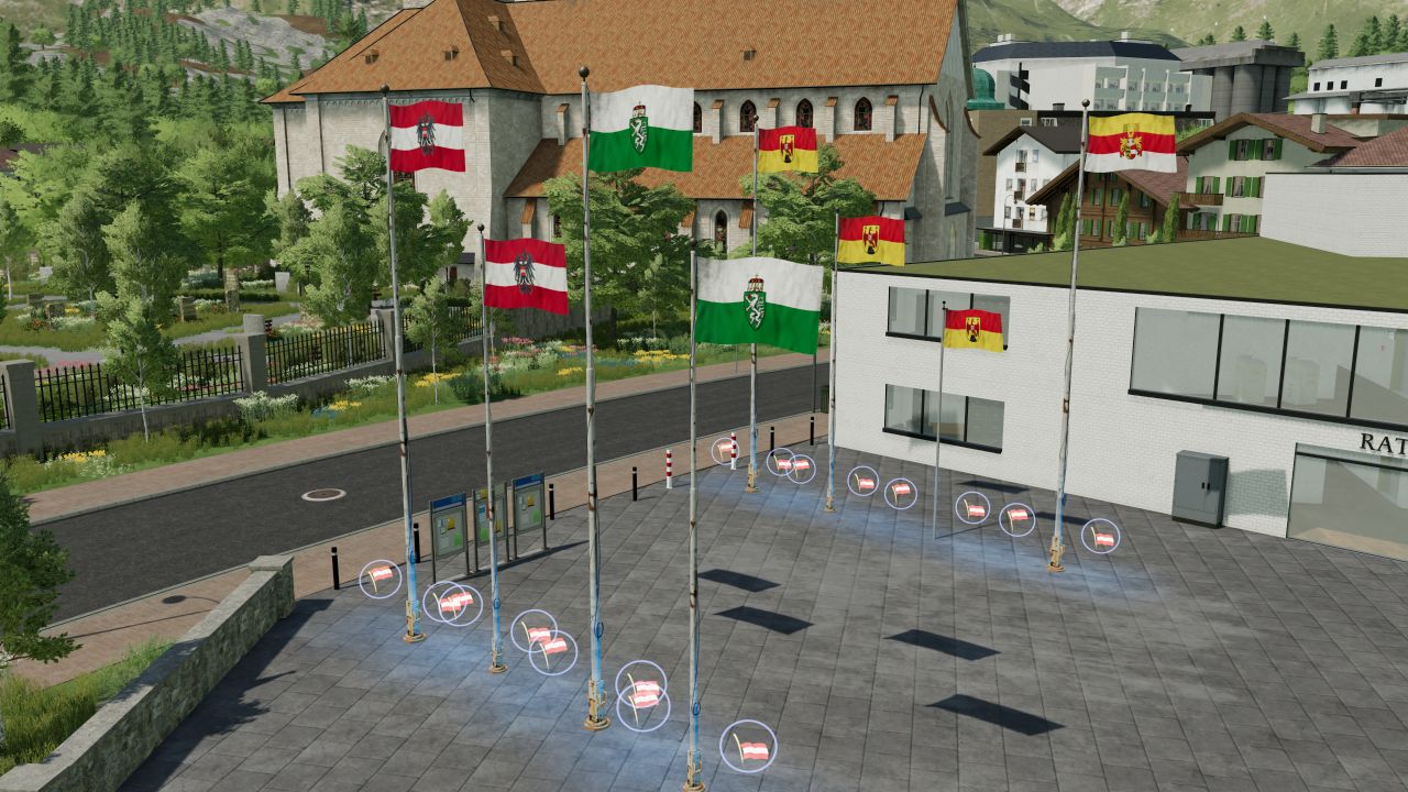 Österreich-Flaggenpaket