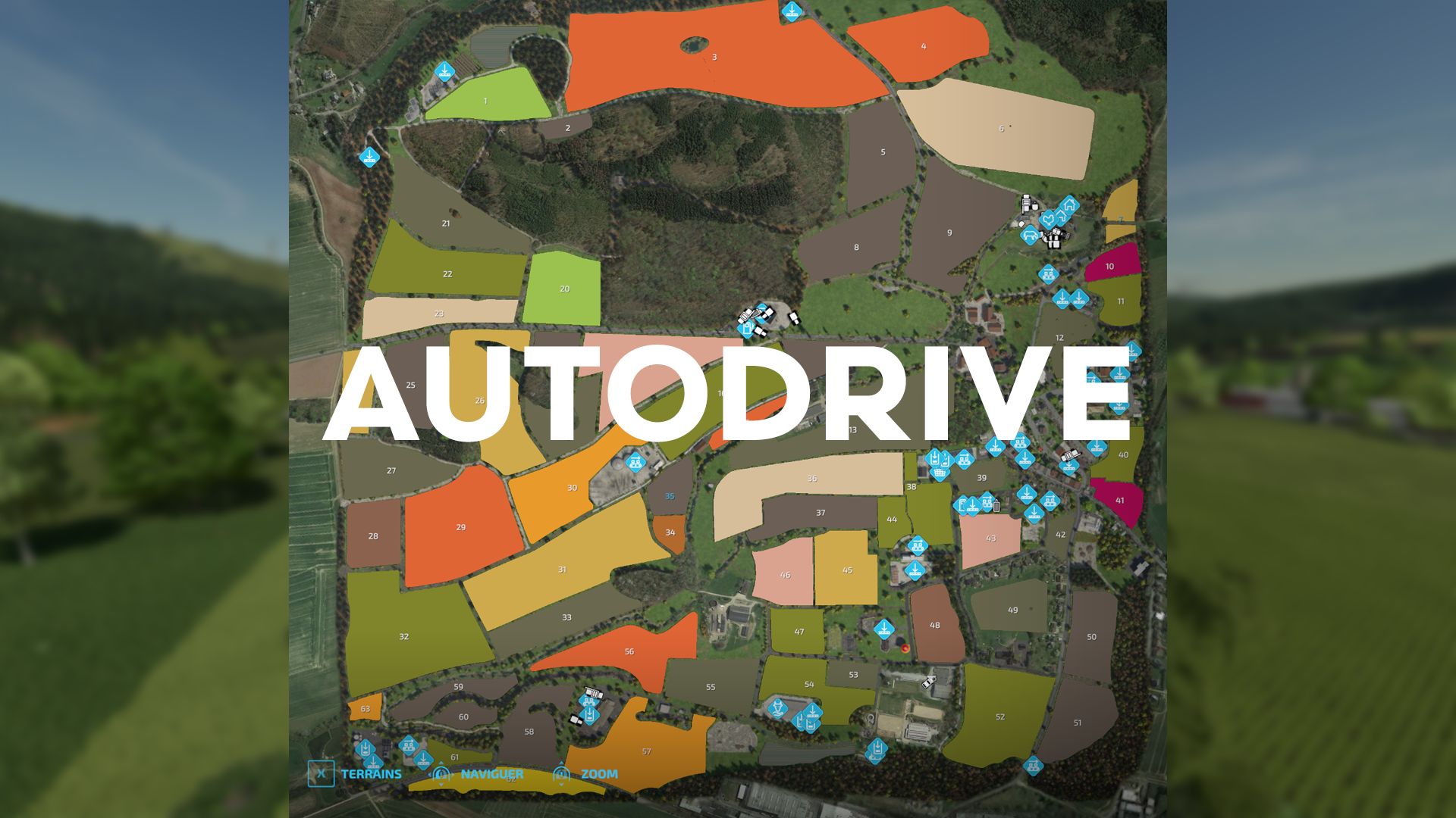 Autodrive-cursus voor Küntrop in de Sauerlandkaart