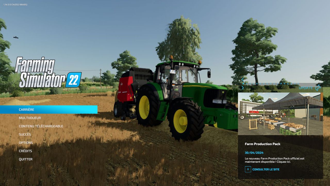 Tło menu głównego FS22