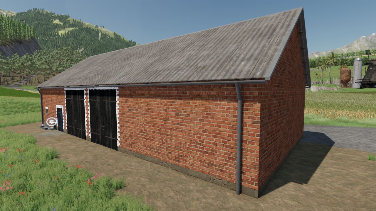 Barn with chicken coop