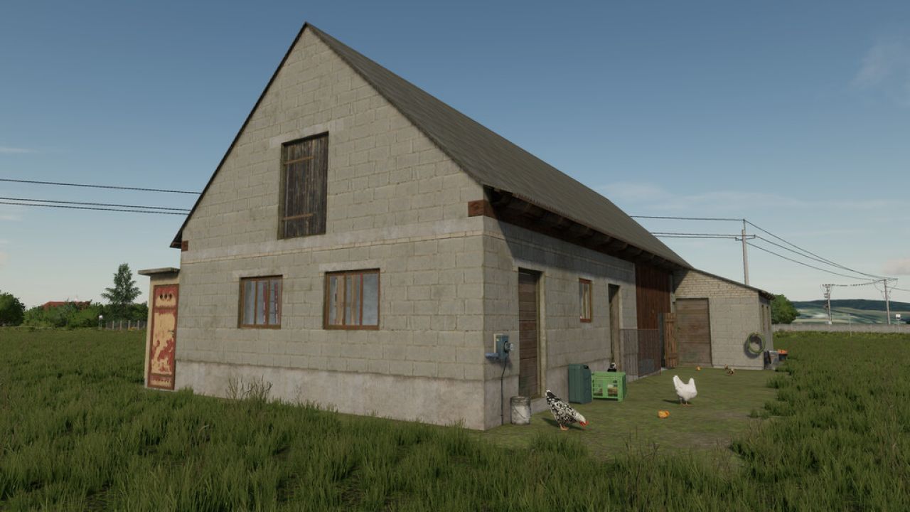 Barn With Chicken Coop
