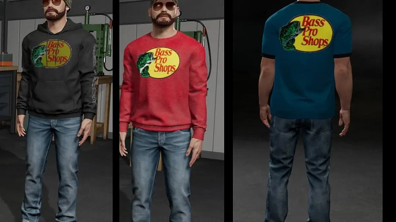 Bass Pro Clothing Pack FS22 - KingMods