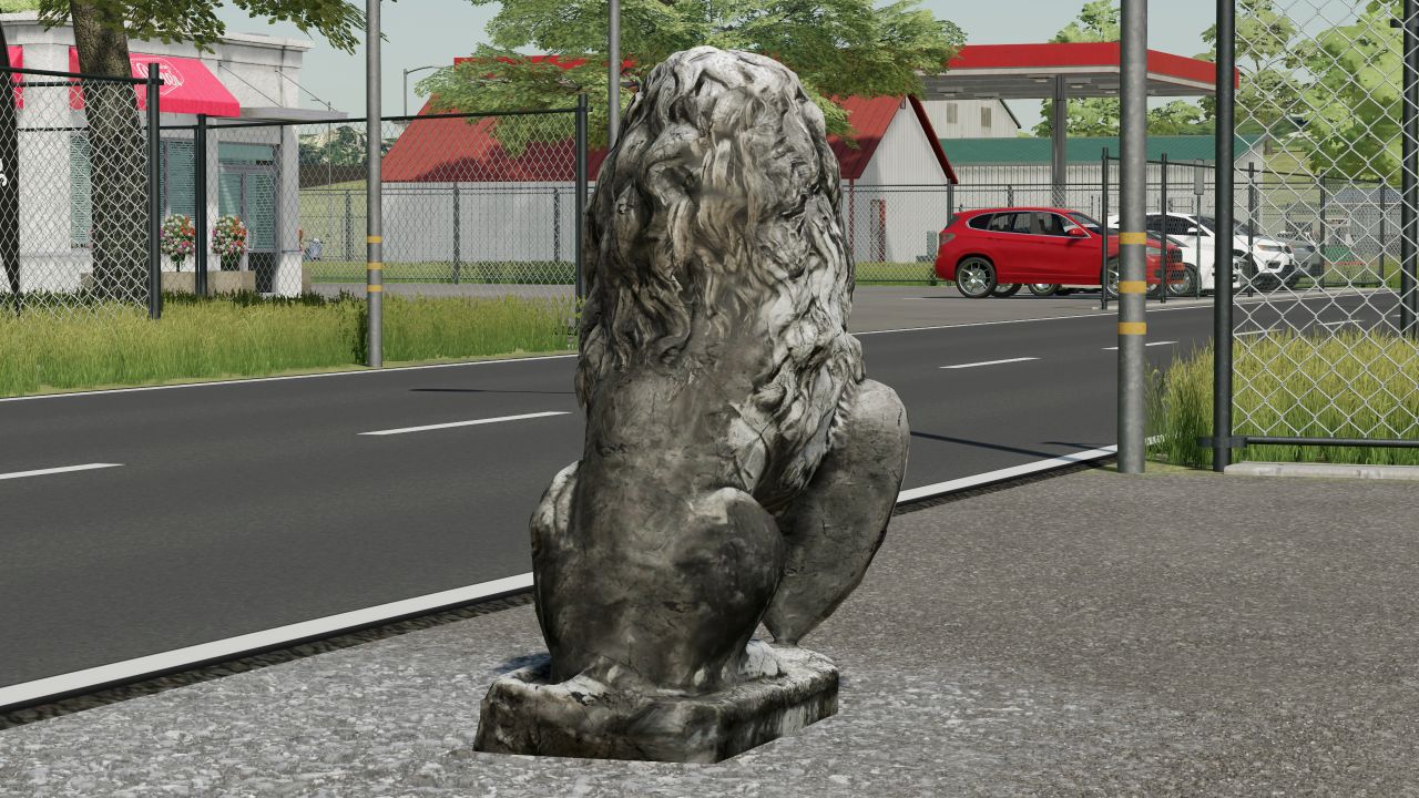 Bavarian lion statue