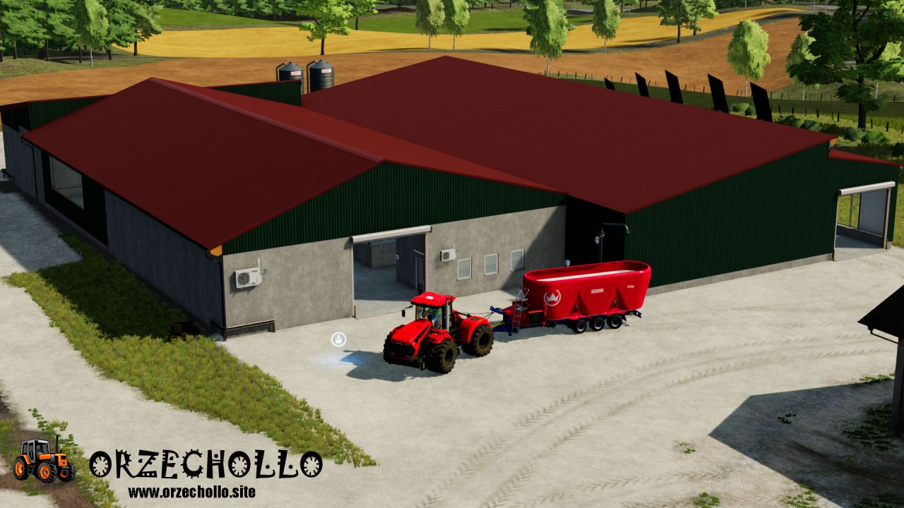 Big Cow Barn With GEA MixFeeder (10,000 Cows)