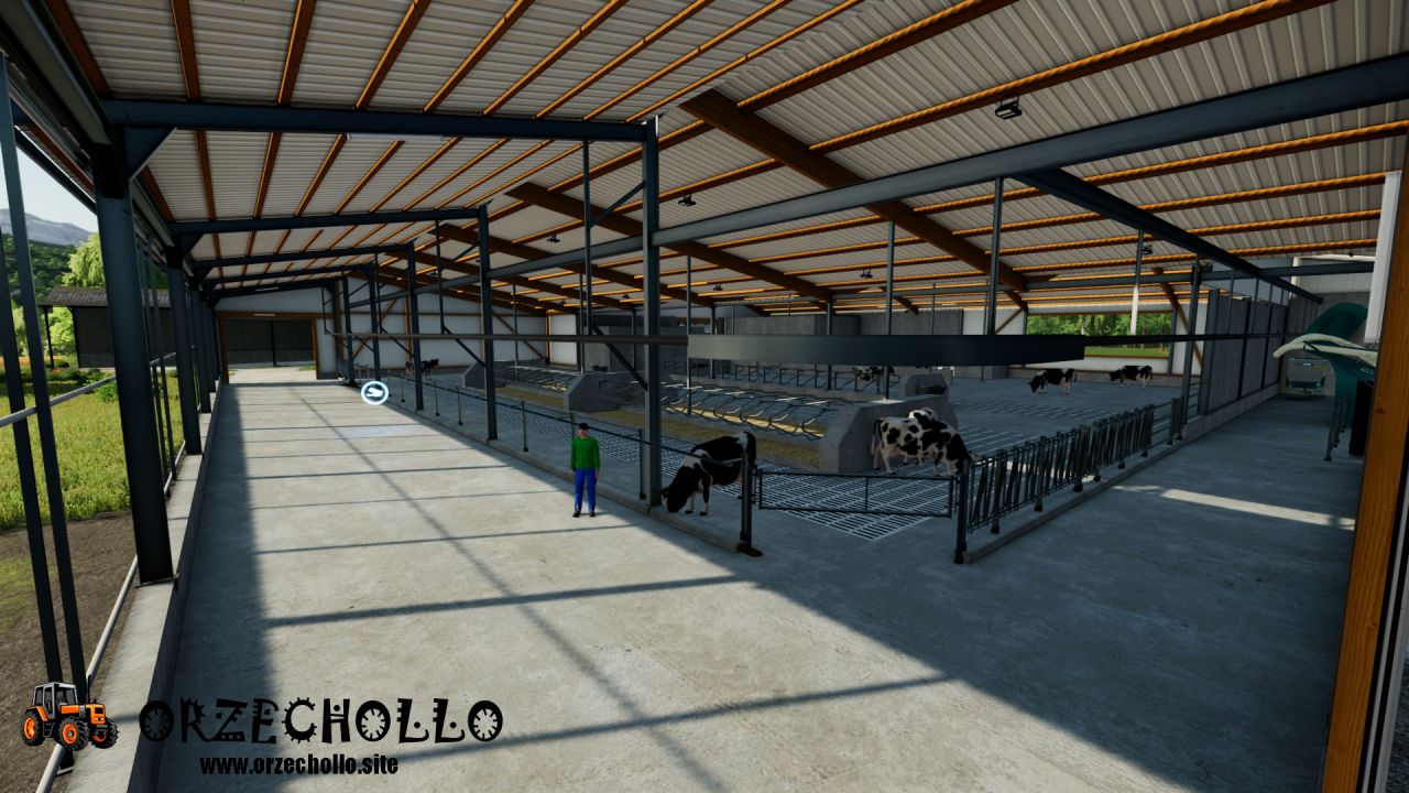 Big Cow Barn With GEA MixFeeder (10,000 Cows)