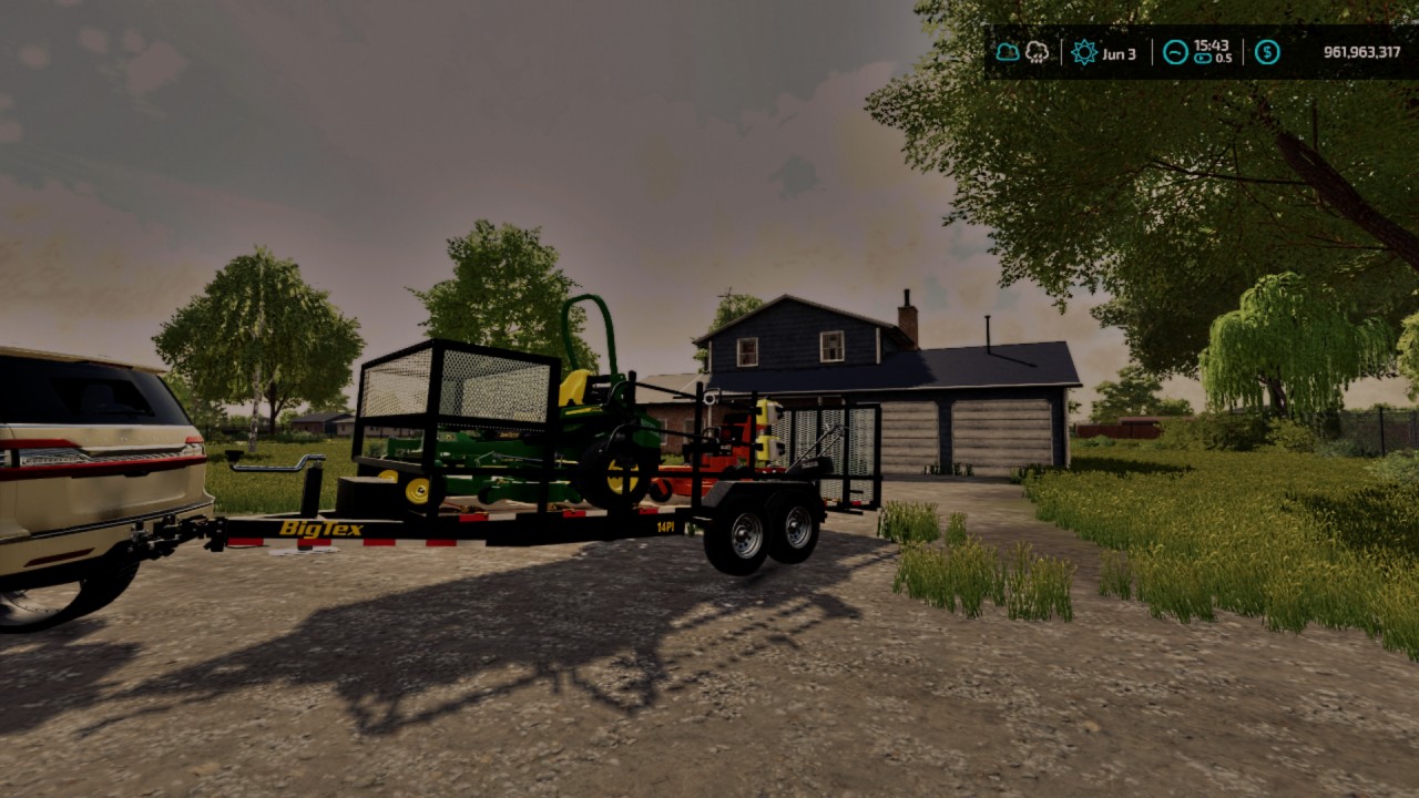 Big Tex 24ft Lawn Care Trailer Fs22 Kingmods