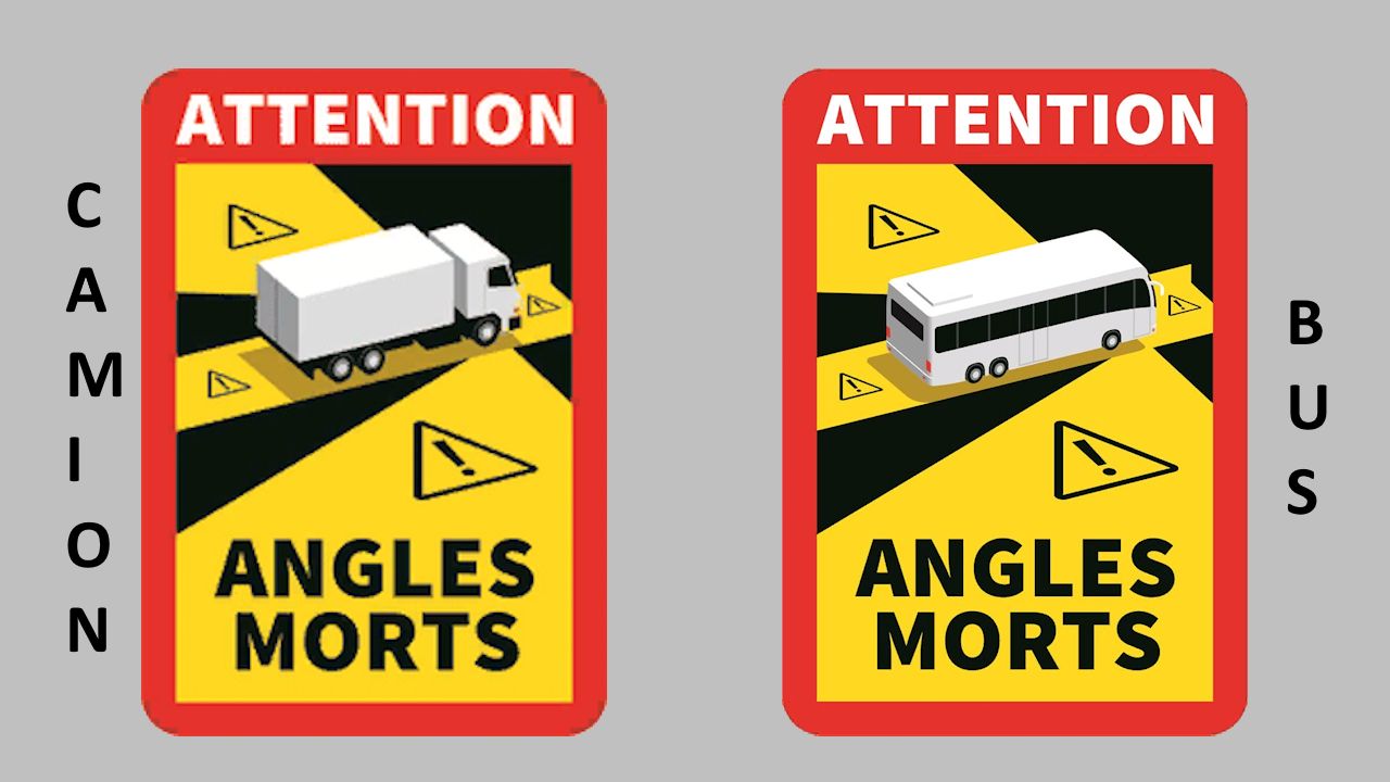 Autocollant angles morts x4