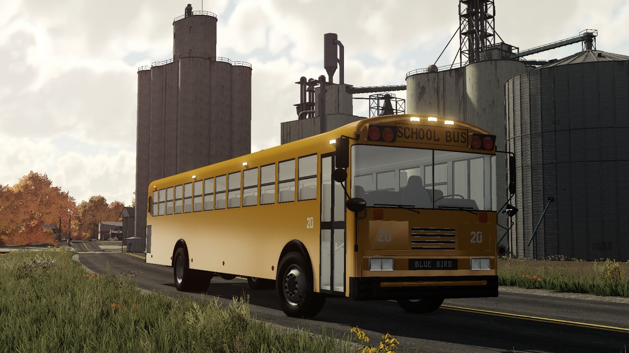 Autobus Con Cabina Blue Bird FS22 KingMods