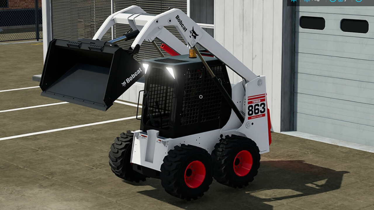 Bobcat 863 Turbo avec pelle Bobcat