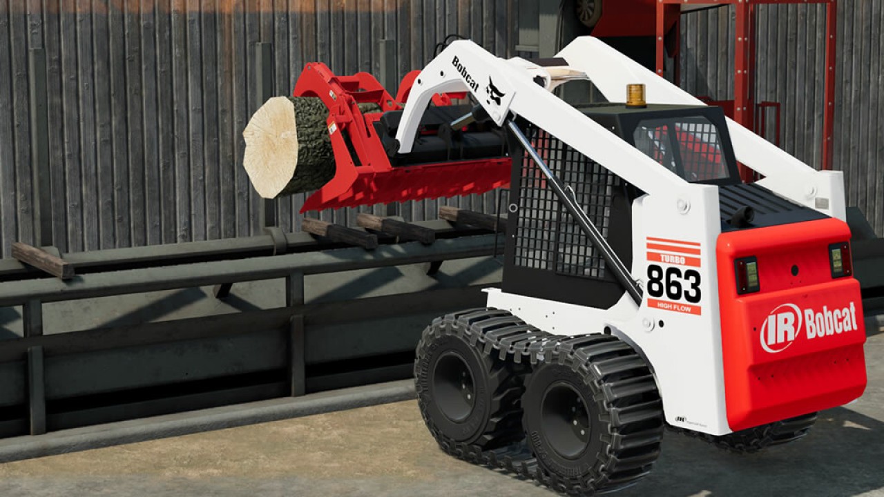 Bobcat 863 Turbo With Bobcat Shovel