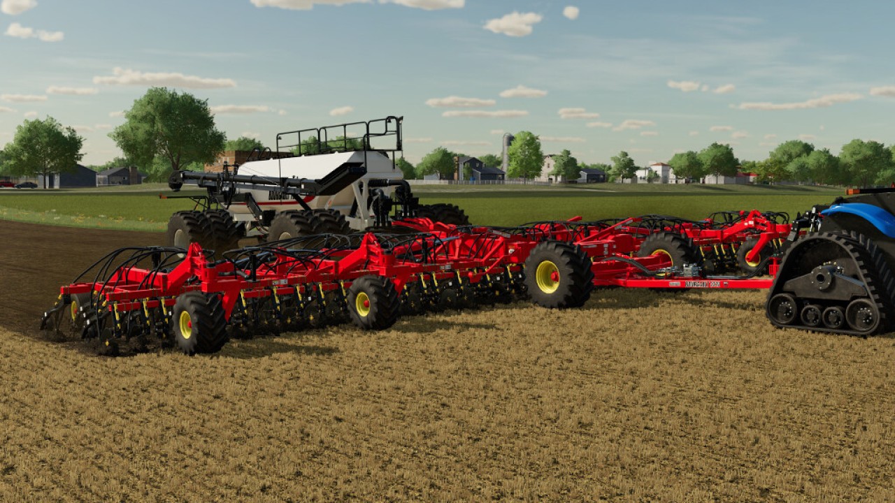 Bourgault 3320-76 Paralink Hoe Drill + 7950 Air Cart