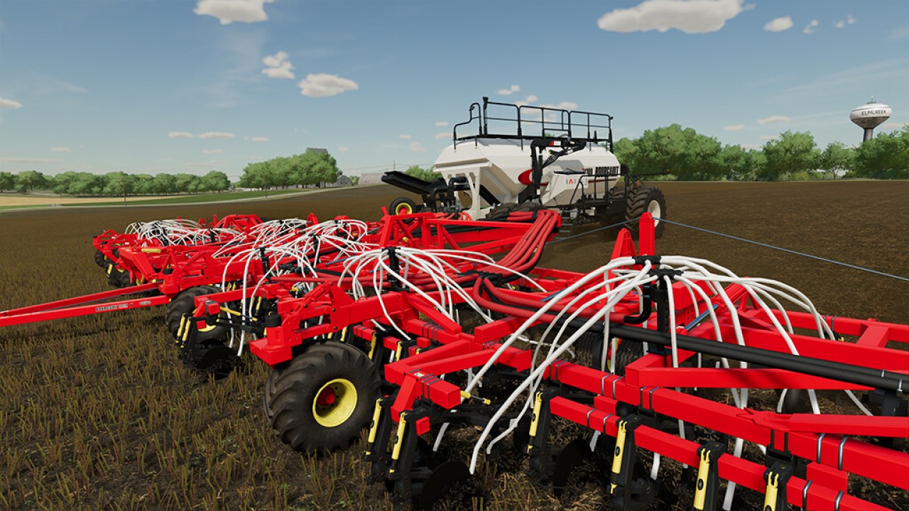 Bourgault 3420-100 Paralink Hoe Drill + 71300 Air Cart