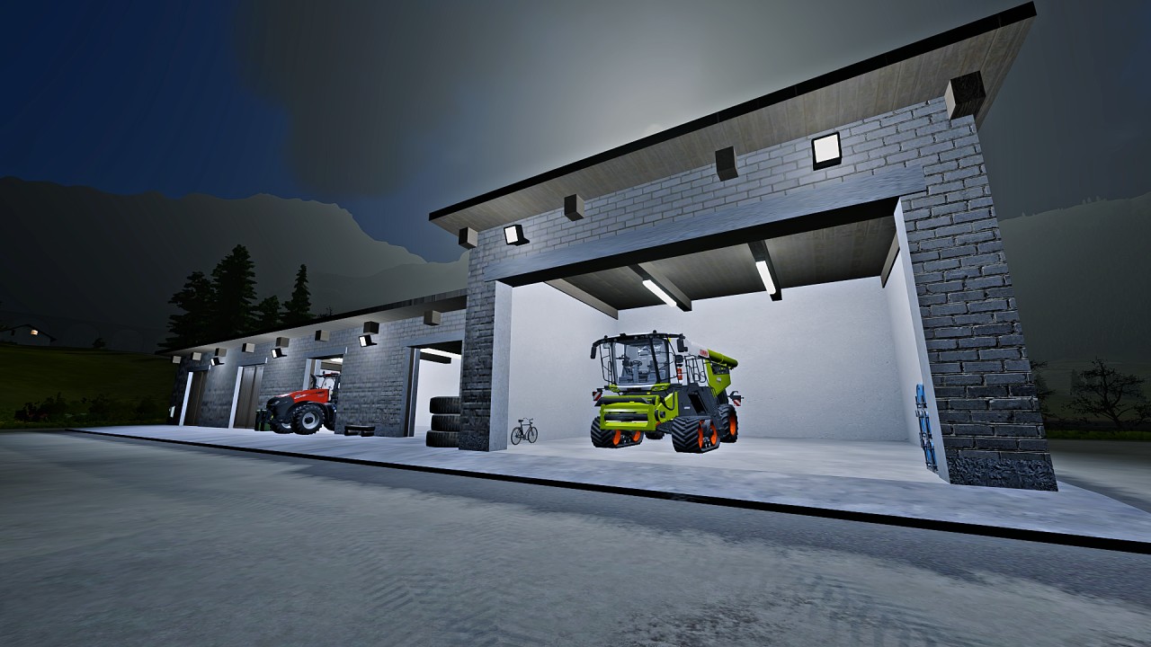 Garage en brique