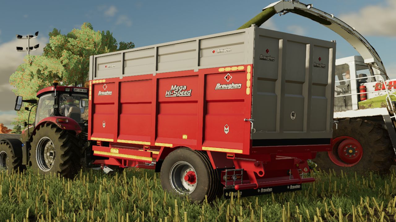 Broughan 1 Axle Grain Silage Trailer FS22 KingMods Broughan 1 Axle Grain Silage Trailer FS22 KingMods