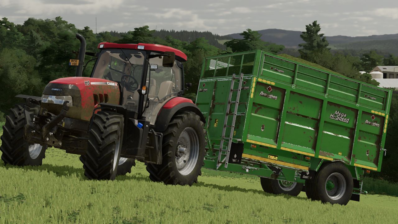 Broughan 1 Axle Grain / Silage Trailer