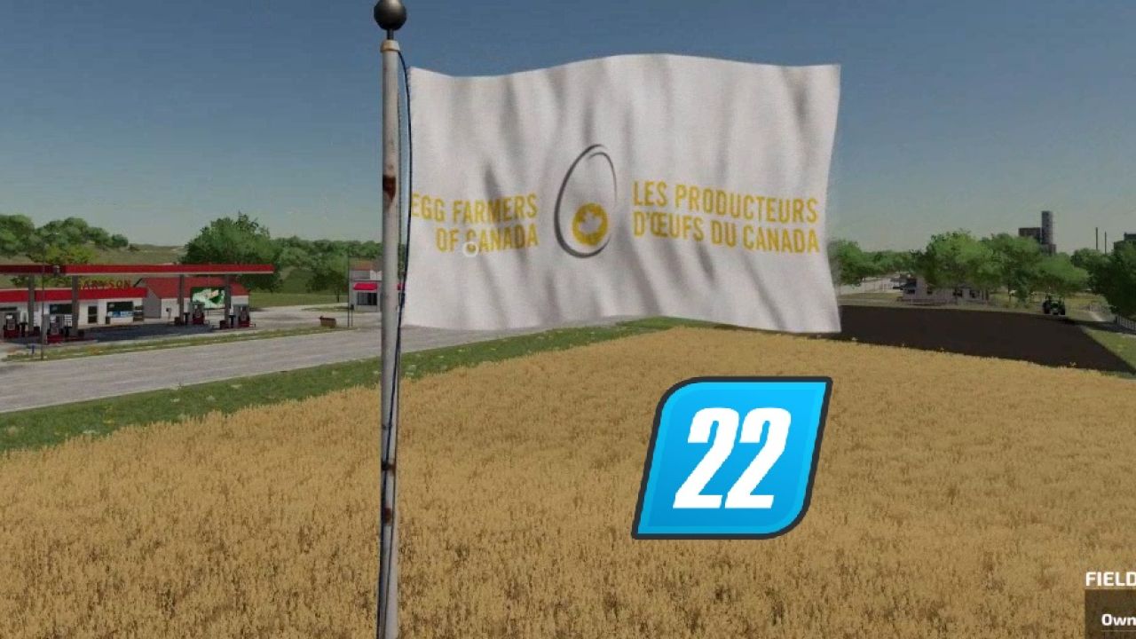 Canadese eieren boeren vlag