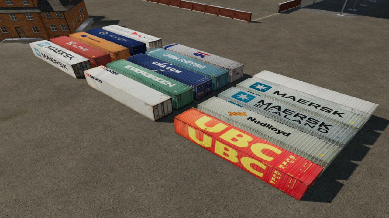 Cargo-Container-Paket (Prefab)