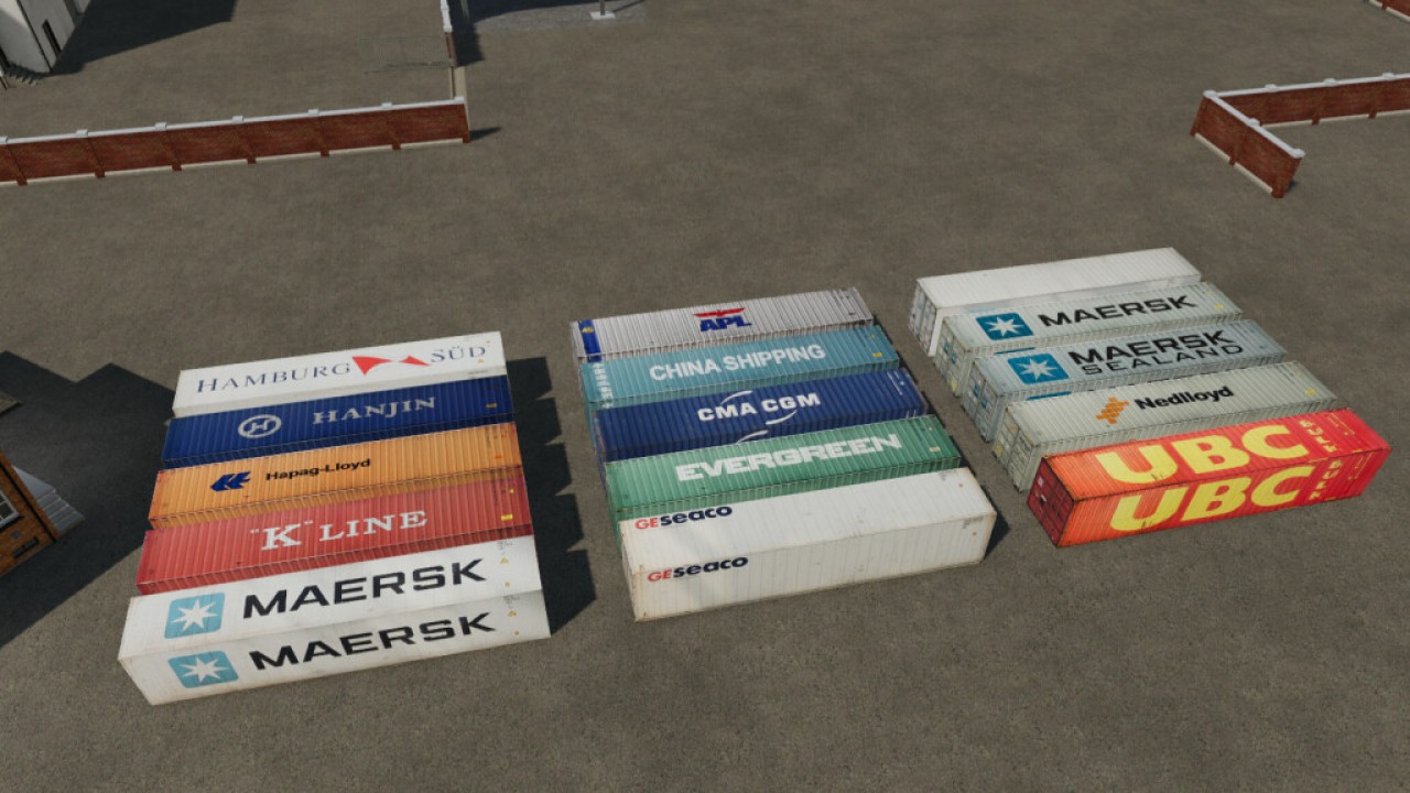 Cargo-Container-Paket (Prefab)