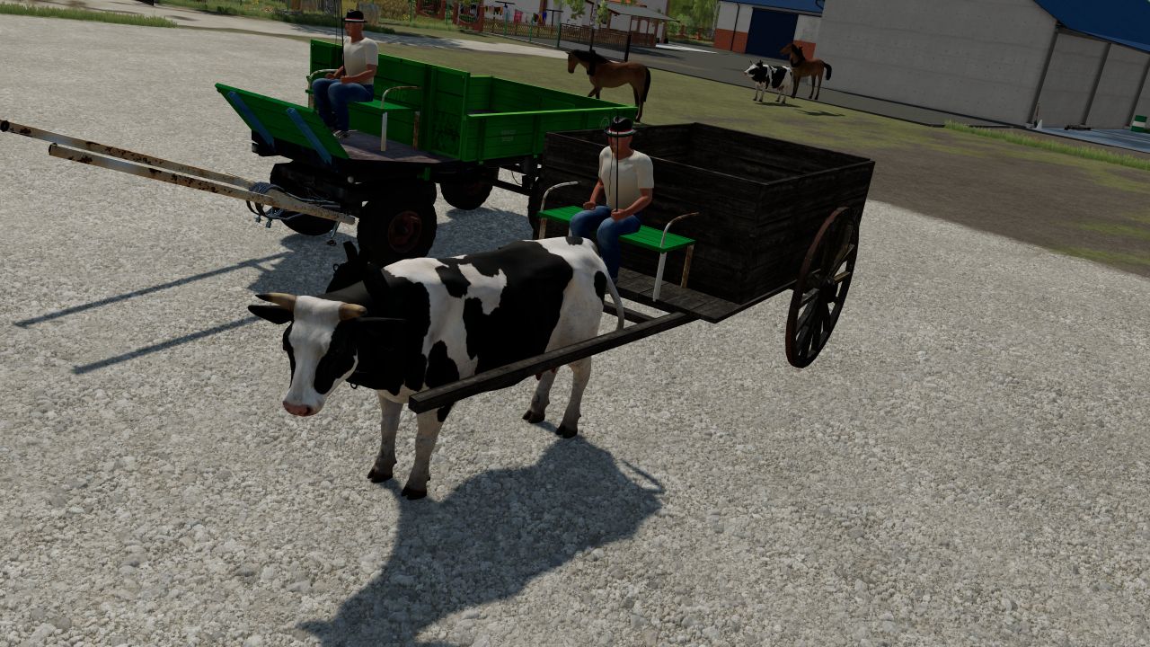 Cart and drivable farm animals