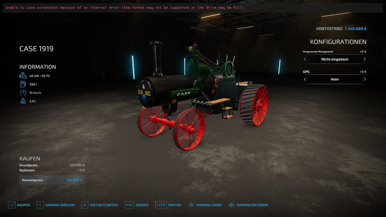 Case IH 1919 steam tractor