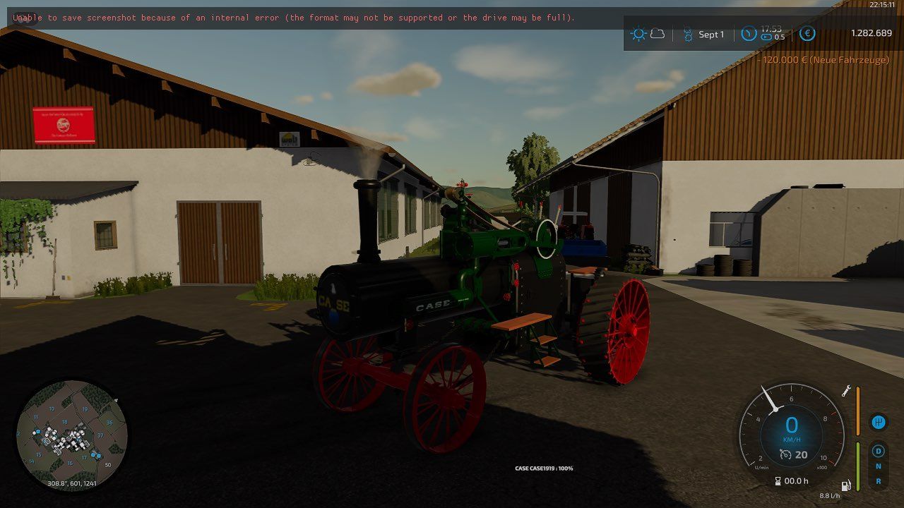 Case IH 1919 steam tractor