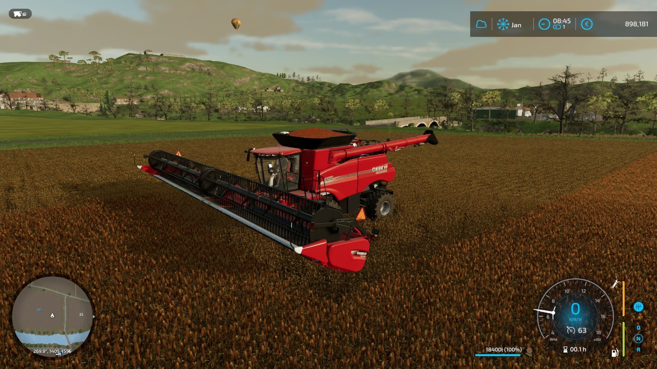 Case IH Axial-Flow 9250 + Draper 45FT