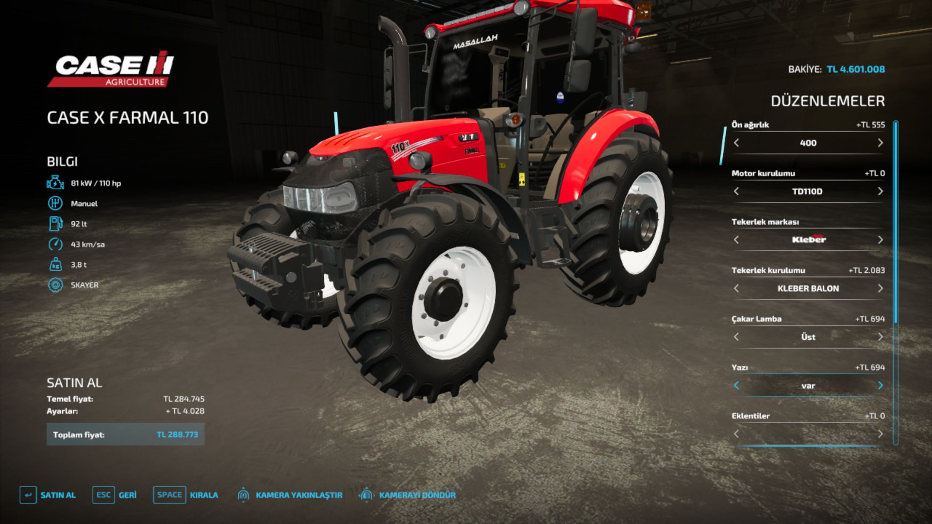 Case IH Farmall 110X