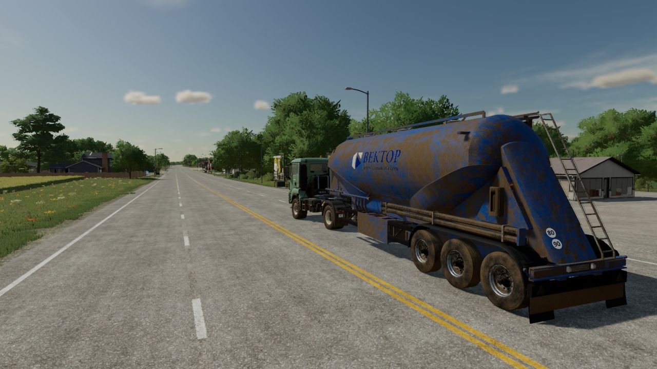 Бочка цементного танкера
