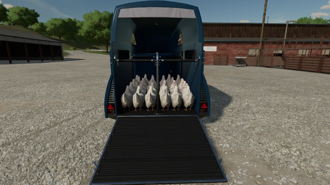 Remolques de transporte de pollos
