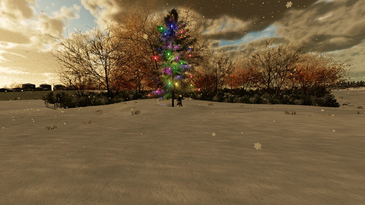 Weihnachtsbaum Mit Schneemann