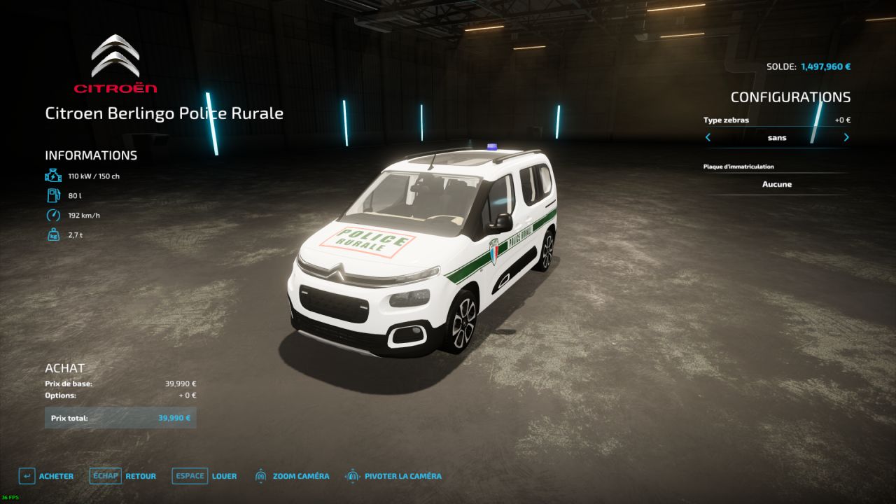 Citroën Berlingo (Police Rurale)